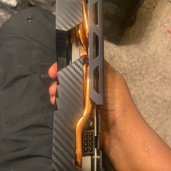 AMD Graphics Card with Black and Copper Design